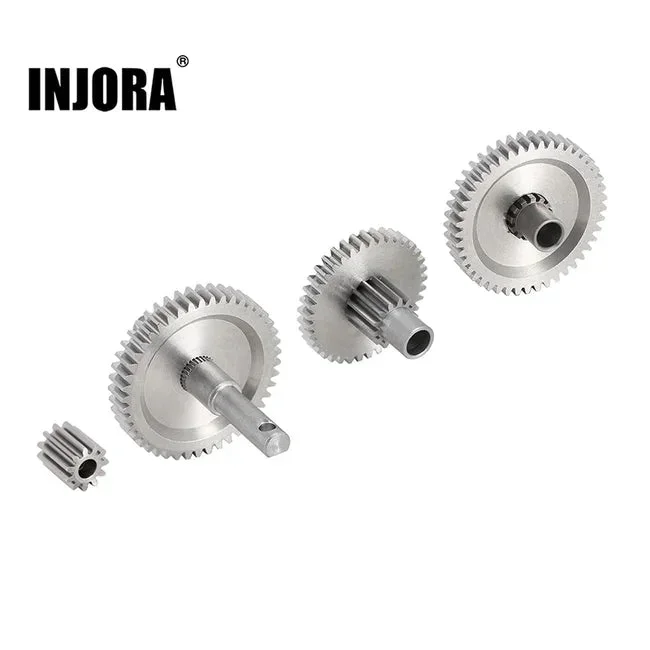 INJORA Stainless Steel 40.3:1 Low Range Transmission Gear Set for 1/18 TRX4M