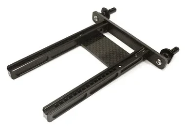 Integy Adjustable Rear Body Mount & Post Set : TRX-4 & Trail Crawler C28234BLACK