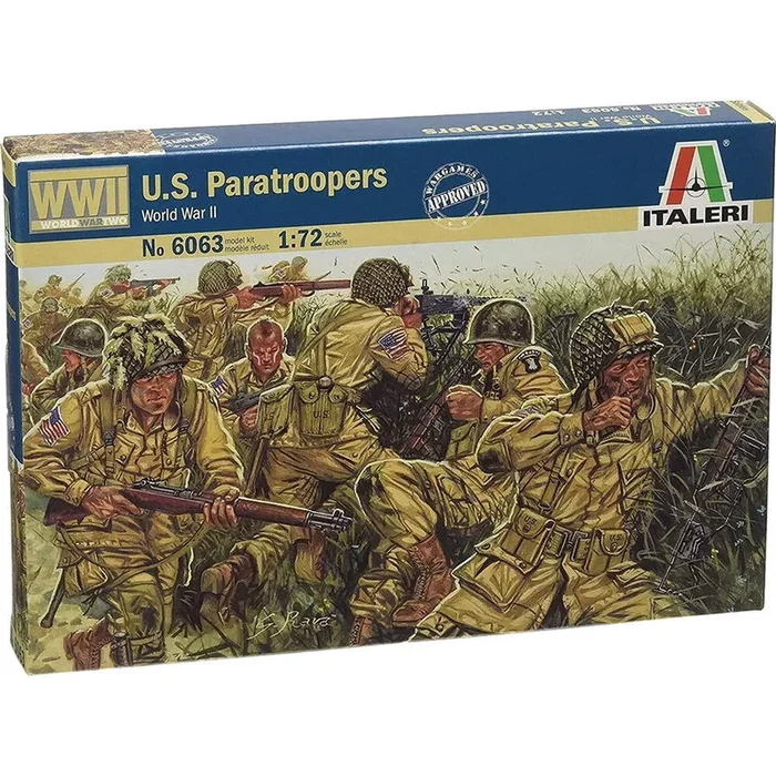 Italeri 6063 1/72 WWII U.S. Paratroopers Model Kit