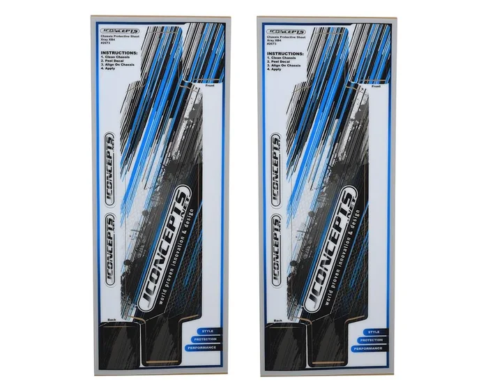 J Concepts 2673 XRAY XB4 Chassis Protector 2 Sheets
