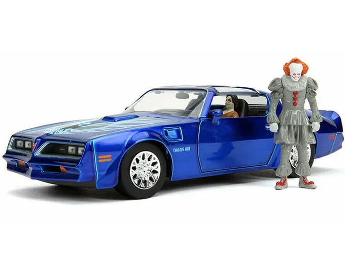 Jada 31118 1/24 IT Chapter 2 1977 Pontiac Firebird with Pennywise & Henry Figure