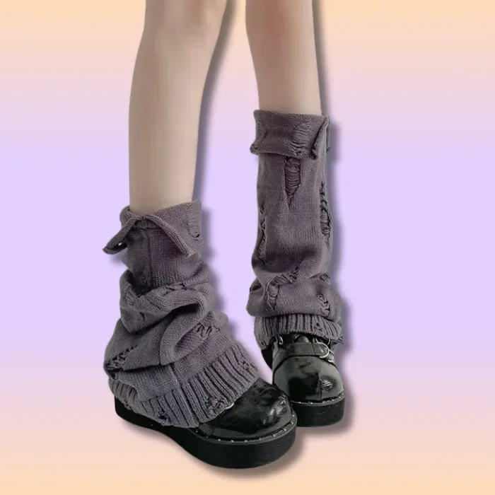 Jambières en Tricot style Japonais Kawaii