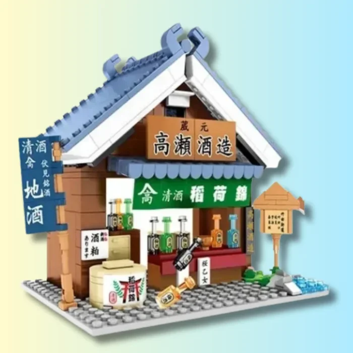 Japanese Style Tavern Building Block Toy