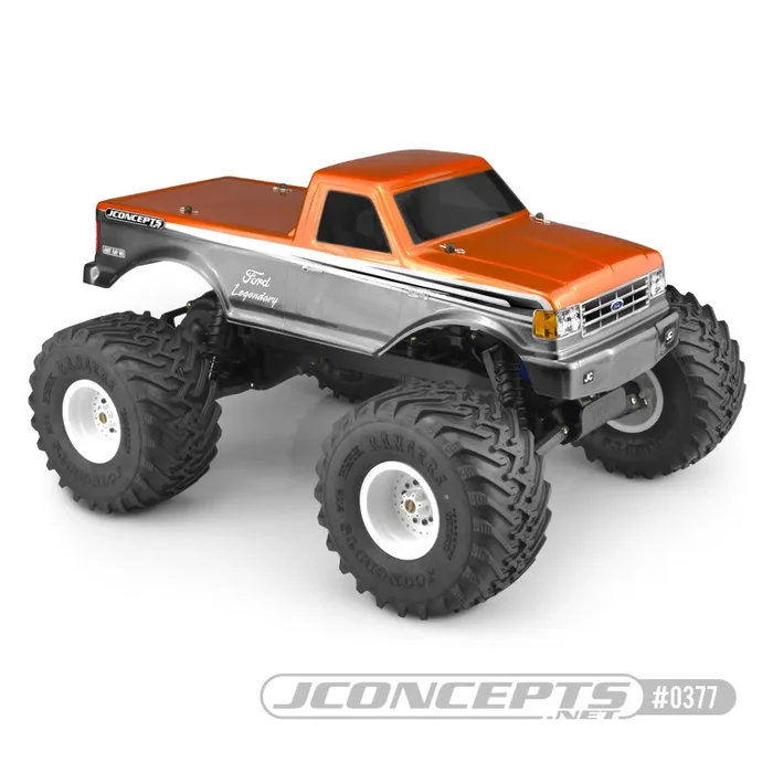 JConcepts 0377 1989 Ford F-250 Clear Body Racerback Traxxas Stampede
