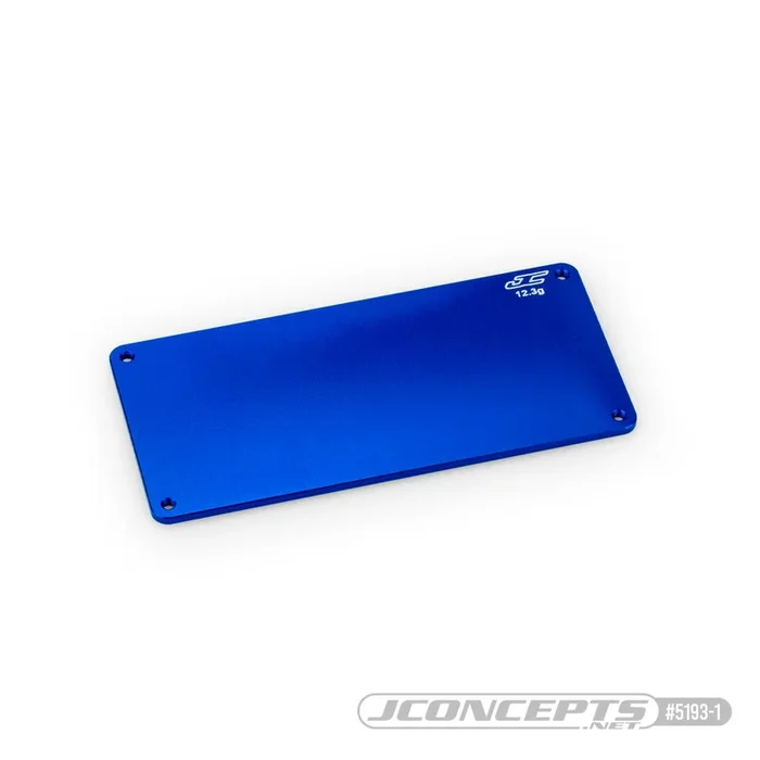 Jconcepts Aluminum Electronics Plate 12.3g Blue for Associated B7 B7D 51931