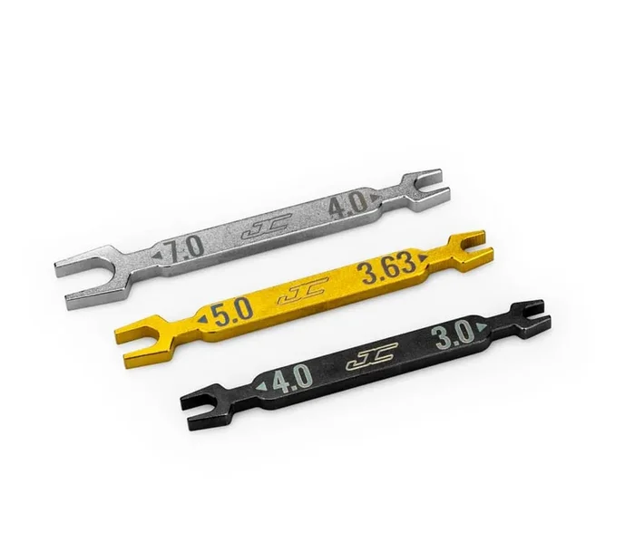Jconcepts Combo Open Wrench Set 3pcs Fits 1/10th and 1/8th Vehicles 5024