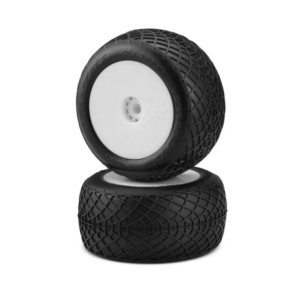Jconcepts Ellipse Tires Green PreMount White Wheel Losi Mini-t 2.0 Mini-B Rear