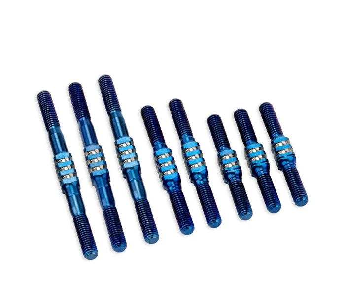 Jconcepts RC10 Classic Fin Titanium Turnbuckle 8pc Set Blue 22281