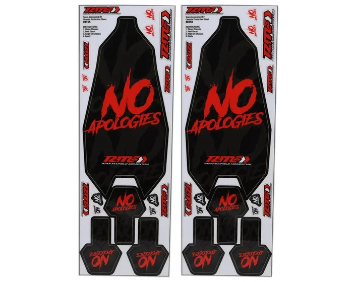 JConcepts RC10B7 RM2 “No Apologies” Precut Chassis Protective Sheet (2)