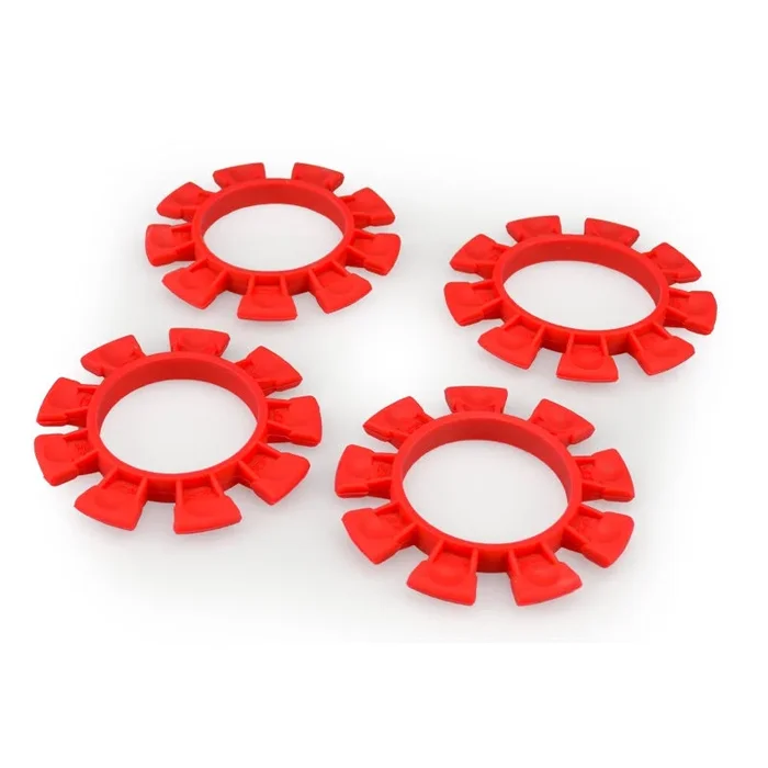 Jconcepts Satellite Bands Tire Gluing Rubber Bands Set of 4 Red 1/10 1/18 Scale