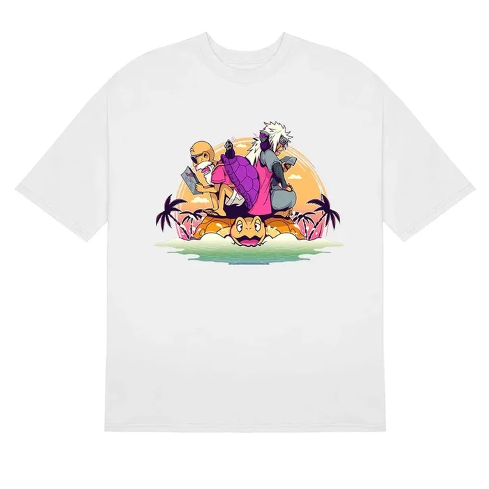 Jiraiya และ Master Roshi T-Shirt | เครื่องแต่งกายครอสโอเวอร์อะนิเมะพรีเมี่ยม