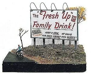JL Innovative Design 225 N Scale Telephone Pole Billboard Sign Kit
