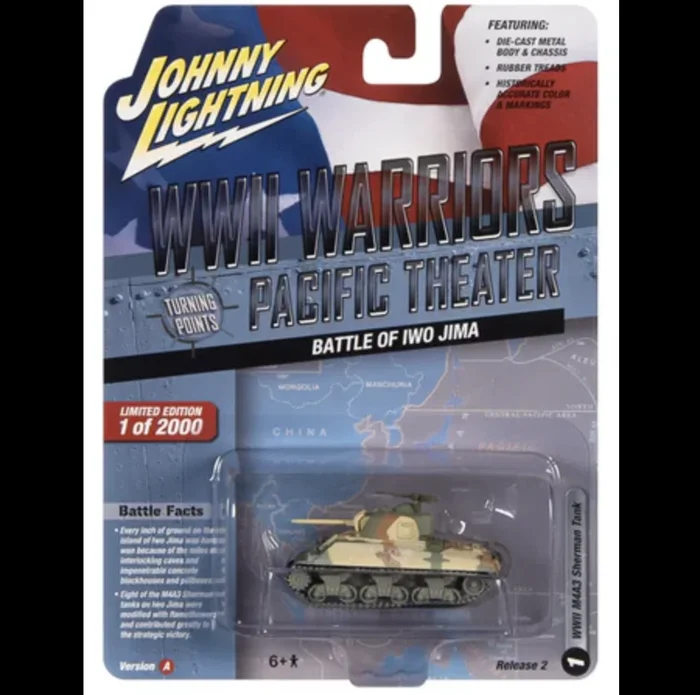 Johnny Lightning JLML008 WWII Warriors European Theater Version A M4A3 Sherman Tank