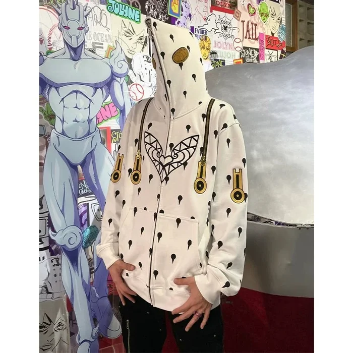 JoJo’s Bizarre Adventure Bruno Bucciarati Full Zip Hoodie | Stylish Anime-Inspired Cosplay Hoodie