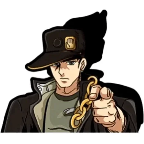 Jotaro Anime Autoaufkleber – Jotaro Kujo | 12,4 x 13 cm großes Motion-Vinyl
