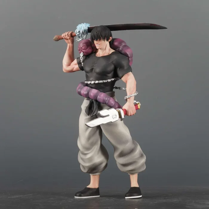 Jujutsu Kaisen Fushiguro Toji PVC Figura – 21 cm de ação dinâmica com Sword & Shikigami, estátua colecionável