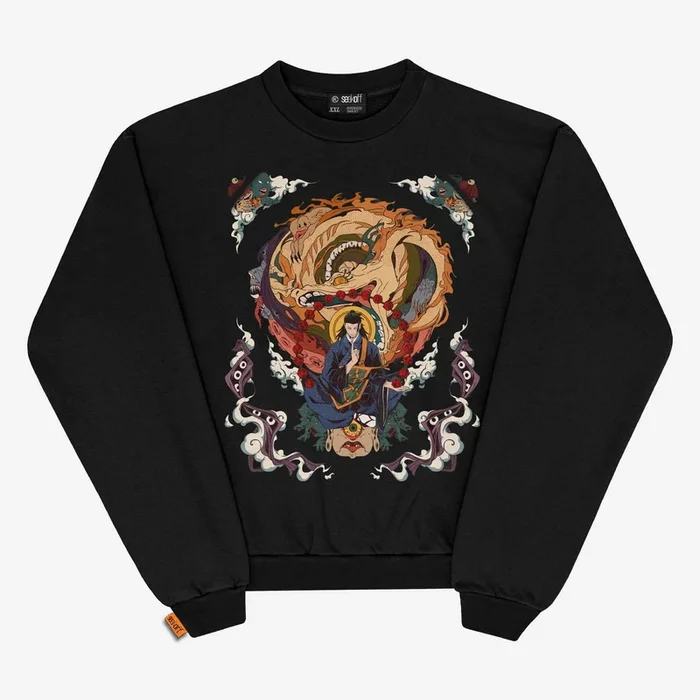 Jujutsu Kaisen Geto Suguru Sweat-shirt surdimensionné | Vêtements d’anime haut de gamme