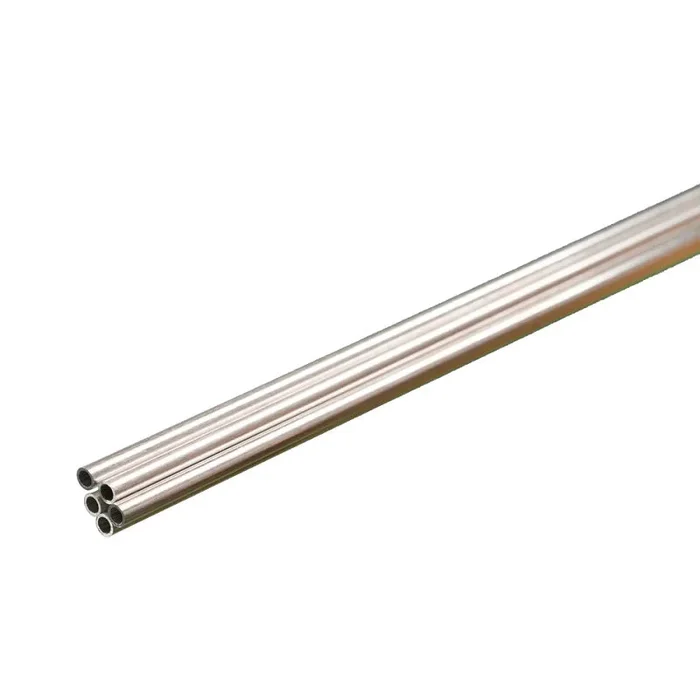 K & S Metals Round Aluminum Tube: 1/8″ OD x 0.014″ Wall x 36″ Long 1109