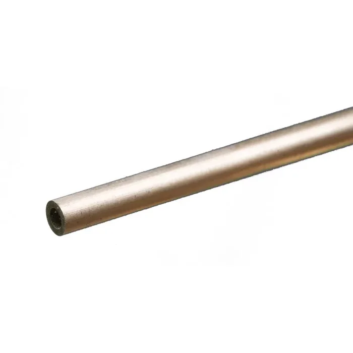 K & S Metals Round Aluminum Tube: 3/16″ OD x 0.035″ Wall x 12″ Long 83030