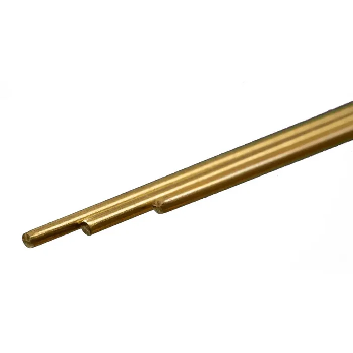 K & S Metals Round Brass Rod: 1/16″ OD x 12″ Long 8162