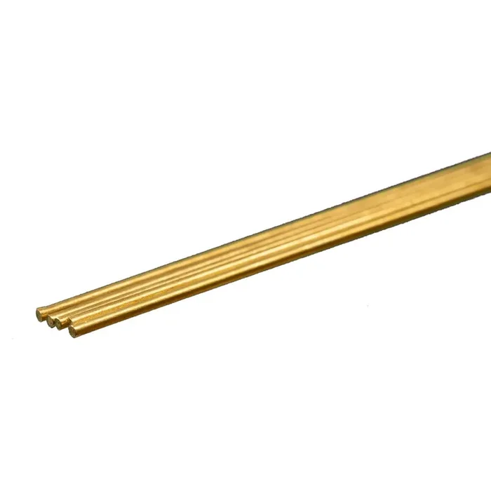 K & S Metals Round Brass Rod: 1/32″ OD x 12″ Long 8160