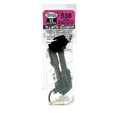 Kadee 938 Long “SE” Top & Bottom Shelf Coupler Straight Center Set – Coupler Only G Scale