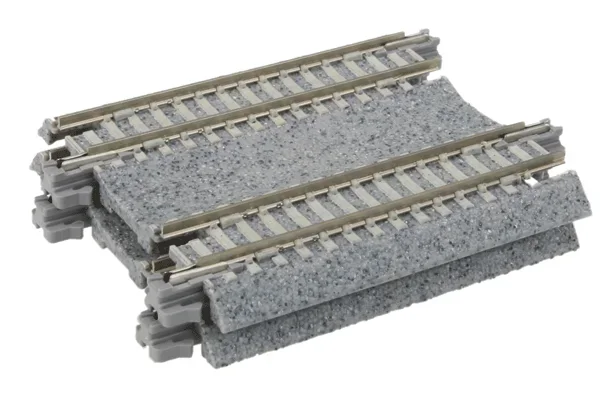 Kato 20042 N Scale UniTrack 2-7/16″ Double Track Straight, Concrete Ties (2 Pack)