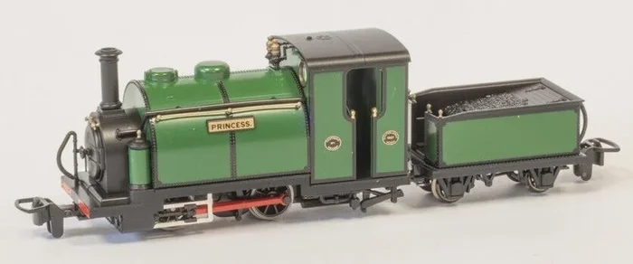 Kato PECO 51-251F HOn/OO-9 Gauge Small England Princess Green 0-4-0 Steam Locomotive