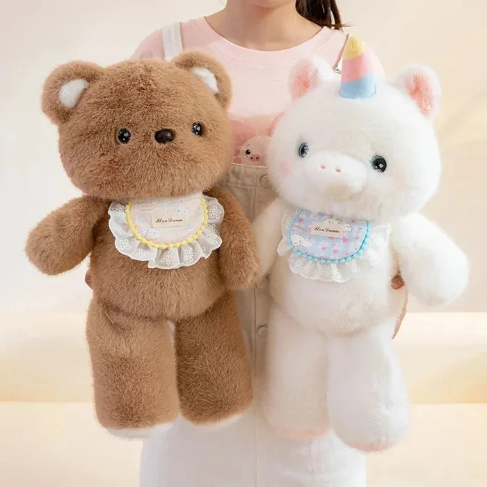 Kawaii Fluffy Sitting Animal Plushie Squad