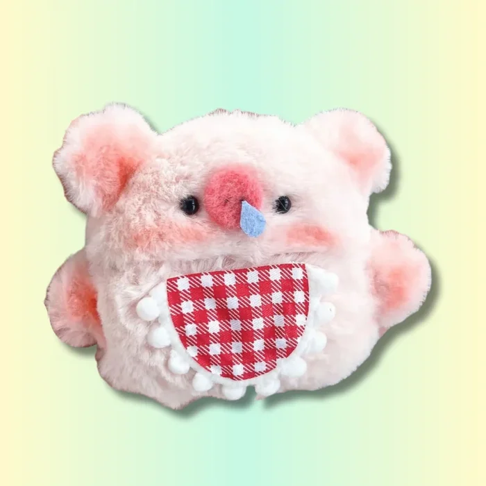 Kawaii Plush Pig AirPods Case