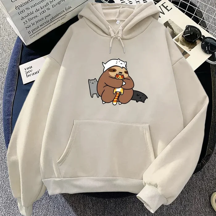 Kawaii Sloth with Cats Unisex Hoodie