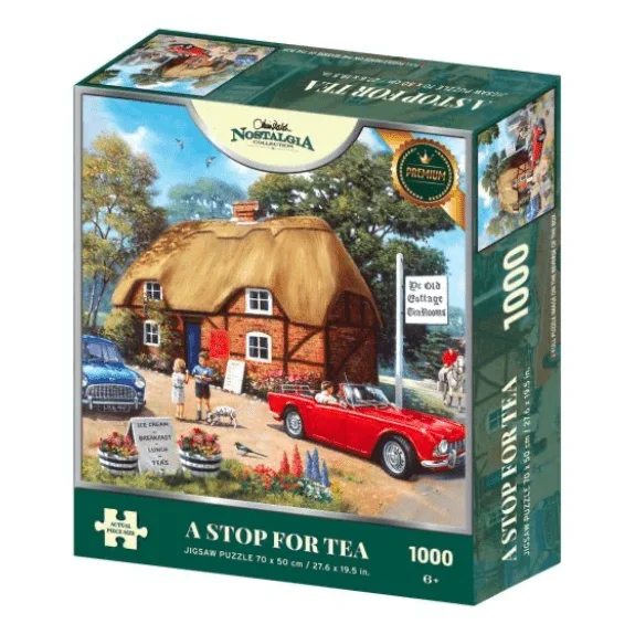 Kidicraft – Nostalgia Collection – A Stop For Tea – 1000 Piece Jigsaw Puzzle