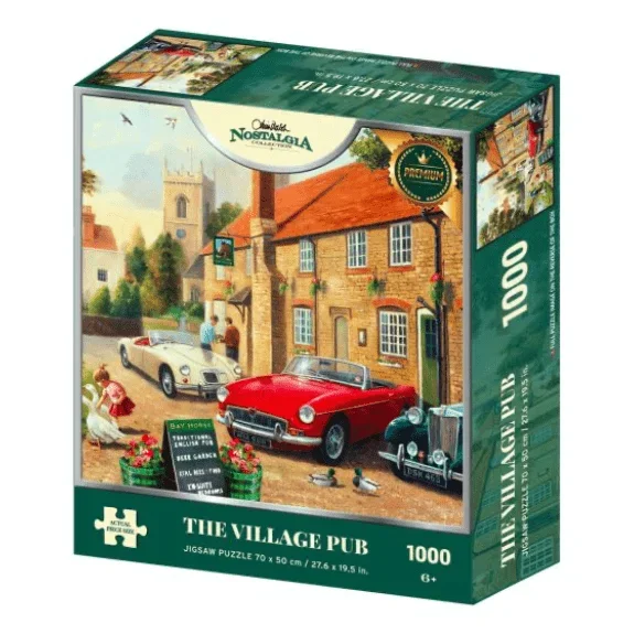 Kidicraft – Nostalgia Collection – The Village Pub – 1000 Piece Jigsaw Puzzle