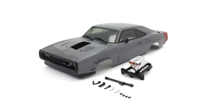 Kyosho 1970 Dodge Charger Supercharged VE Gray Decoration Body Set FAB707GY