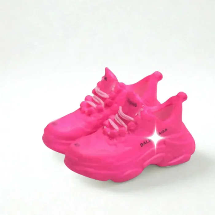 Labubu Chunky Sole Sneakers – Neon Pink Edition