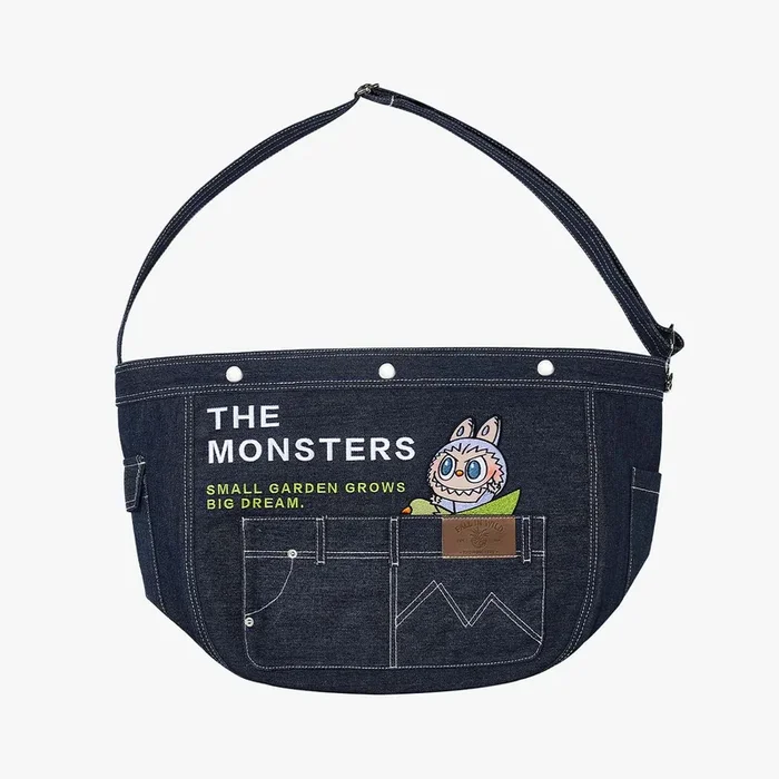 Labubu Denim Messenger Bag – Fall In Wild Series
