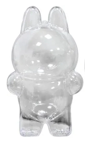 labubu standing transparent shell