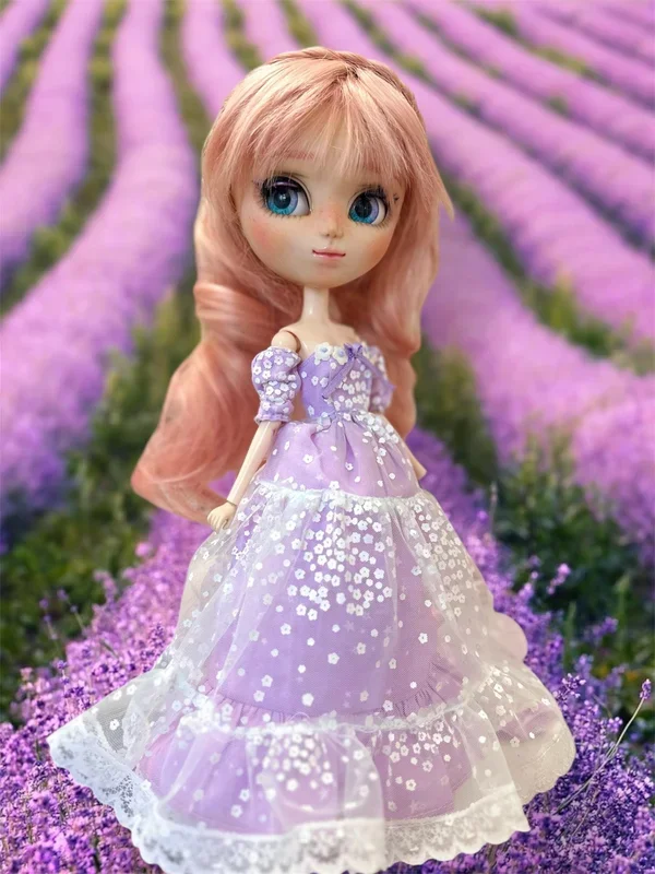 Lavender Princess Doll Dress