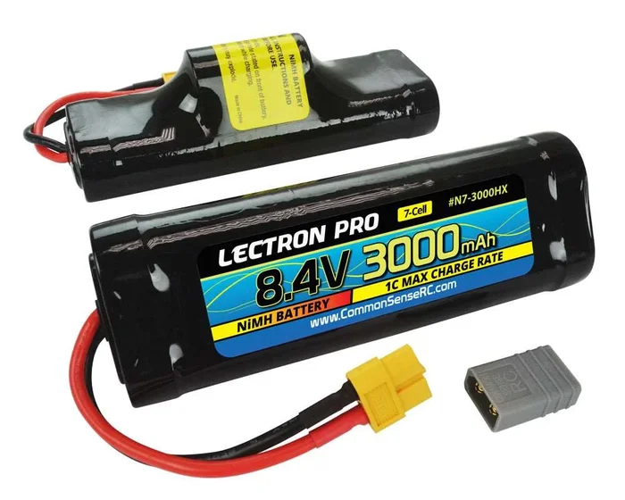 Lectron Pro NiMH 8.4V (7-cell) 3000mAh Hump Pack with XT60 Connector / Most Common