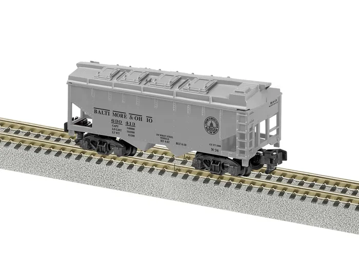 Lionel 2219062 S Gauge American Flyer 2 Bay Covered Hopper Baltimore & Ohio B&O 630413