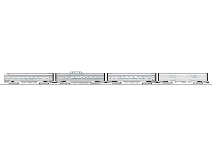 Lionel 2527700 O Gauge 15″ Aluminum Passenger Car 4 Pack Florida East Coast