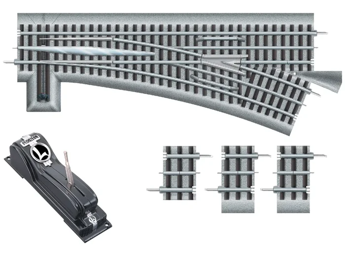 Lionel 6-81950 O Gauge O60 FasTrack Remote RH Switch