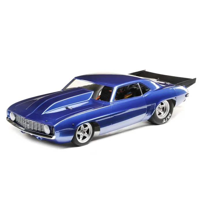 LOS03035T2 69 Camaro 22S Drag Car, BL RTR, Blue: 1/10 2WD