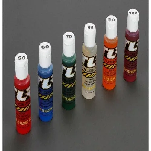 Losi TLR Shock Oil 6Pk, 50, 60, 70, 80, 90, 100 2oz TLR74021