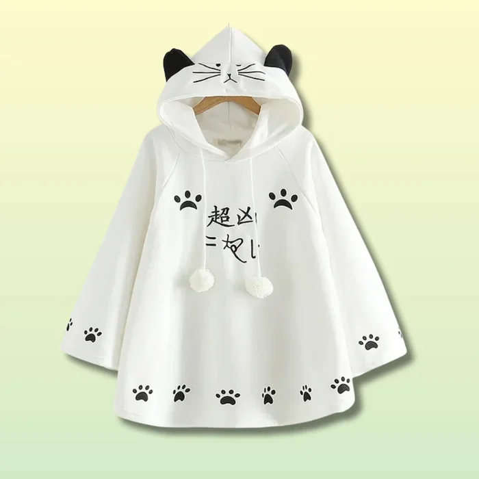 Manteau Cap Oreilles de Chat Kawaii