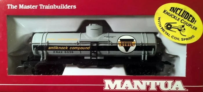 Mantua 732-660 HO Scale 35′ Tank Car Ethyl EBAX 6039 – NOS
