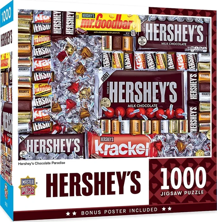MasterPieces 71911 Hershey: Hershey’s Chocolate Paradise Candy Collage 1000 Piece Puzzle