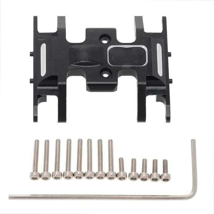 Meus Racing Center Transmission Skid Plate for Axial SCX24 90081 Wrangler – BLACK