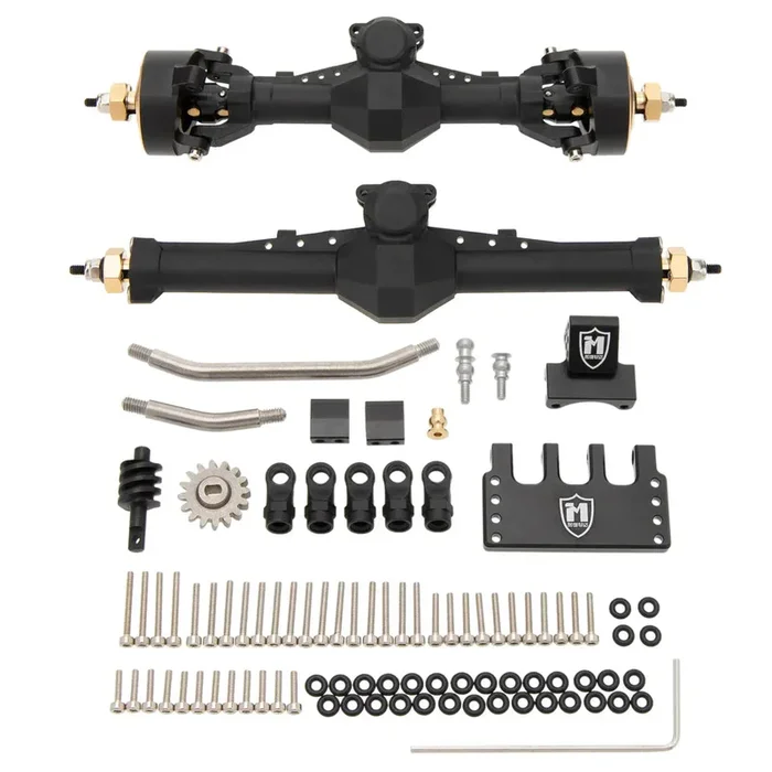 MEUS Racing Plastic Nylon Isokinetic 3-Section CVD Front Rear Axles Maximum Steering Angle 52° +5MM for SCX24 Deadbolt C10 JLU Gladiator Bronco