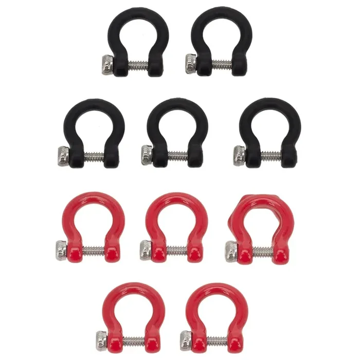 MEUS Racing Simulation U-shaped Metal Shackle Trailer hook for SCX24 TRX4M – Model A Round